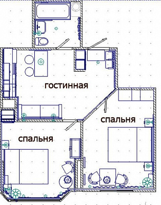 Трехкомнатная квартира посуточно в Одессе, Киевский район, массив Радужный, 10А